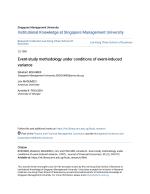 Event-study methodology under conditions of event-induced variance