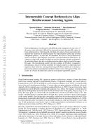 Interpretable Concept Bottlenecks to Align Reinforcement Learning Agents