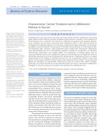 Osteosarcoma: Current Treatment and a Collaborative Pathway to Success
