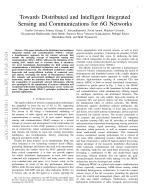 Towards Distributed and Intelligent Integrated Sensing and Communications for 6G Networks