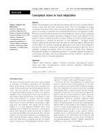 Conceptual issues in local adaptation