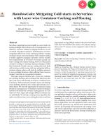 RainbowCake: Mitigating Cold-starts in Serverless with Layer-wise Container Caching and Sharing