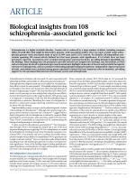 Biological insights from 108 schizophrenia-associated genetic loci