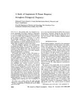 A Study of Angiotensin II Pressor Response throughout Primigravid Pregnancy