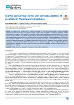 Islamic accounting: Ethics and contextualization of recording in Muamalah transactions