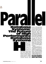 Parallel Database Systems: The Future of High Performance Database Systems