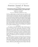 THERMODYNAMICS OF HYDROTHERMAL SYSTEMS AT ELEVATED TEMPERATURES AND PRESSURES