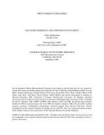 CEO OVERCONFIDENCE AND CORPORATE INVESTMENT