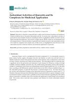 Antioxidant Activities of Quercetin and Its Complexes for Medicinal Application