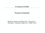 The price of robustness