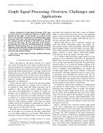 Graph Signal Processing: Overview, Challenges and Applications