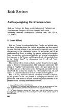 Anthropologizing Environmentalism