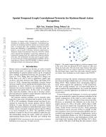 Spatial Temporal Graph Convolutional Networks for Skeleton-Based Action Recognition