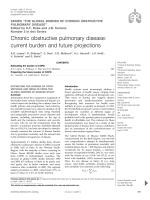 Chronic obstructive pulmonary disease: current burden and future projections