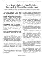 Planar Negative Refractive Index Media Using Periodically L-C Loaded Transmission Lines