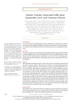 Genetic Variants Associated with Lp(a) Lipoprotein Level and Coronary Disease