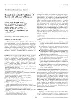 Bioanalytical Method Validation—A Revisit with a Decade of Progress