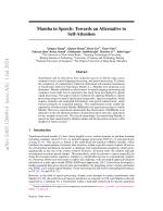 Mamba in Speech: Towards an Alternative to Self-Attention