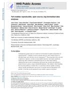 Toil enables reproducible, open source, big biomedical data analyses