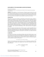 DEVELOPMENT OF THE RADIOCARBON CALIBRATION PROGRAM