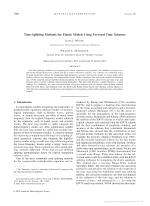Time-Splitting Methods for Elastic Models Using Forward Time Schemes
