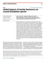 Global impacts of marine heatwaves on coastal foundation species