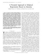A Pyramid Approach to Subpixel Registration Based on Intensity