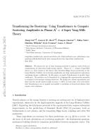 Transforming the Bootstrap: Using Transformers to Compute Scattering Amplitudes in Planar \(\mathcal{N}=4\) Super Yang-Mills Theory