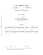 A Method for Simulating Chiral Fermions on the Lattice