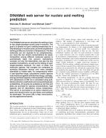 DINAMelt web server for nucleic acid melting prediction