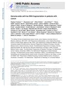 Genome-wide cell-free DNA fragmentation in patients with cancer