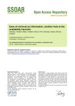Ease of retrieval as information: another look at the availability heuristic