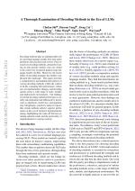 A Thorough Examination of Decoding Methods in the Era of LLMs