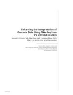 Enhancing the Interpretation of Genomic Data Using RNA-Seq from iPS-Derived Neurons