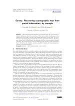 Survey: Recovering cryptographic keys from partial information, by example