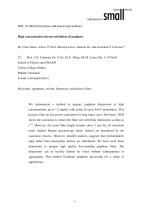 High concentration solvent-exfoliation of graphene