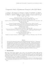 Comparative Study of Quarkonium Transport in Hot QCD Matter