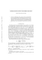 GENERALIZATION OF SPIVEY'S RECURRENCE RELATION