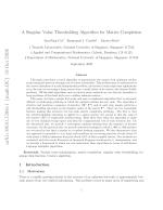 A Singular Value Thresholding Algorithm for Matrix Completion