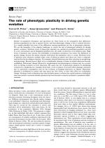The role of phenotypic plasticity in driving genetic evolution