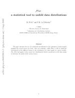 sPlot : a statistical tool to unfold data distributions