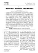 The principles of collective animal behaviour