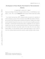 Development of Novel Density Functionals for Thermochemical Kinetics