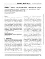 GSEA-P: a desktop application for Gene Set Enrichment Analysis