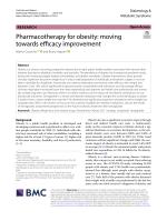 Pharmacotherapy for obesity: moving towards efficacy improvement