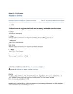 Skeletal muscle triglyceride levels are inversely related to insulin action