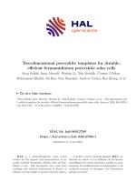 Two-dimensional perovskite templates for durable, efficient formamidinium perovskite solar cells
