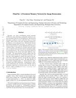 MemNet: A Persistent Memory Network for Image Restoration
