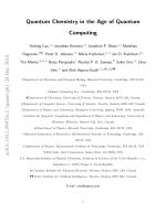 Quantum Chemistry in the Age of Quantum Computing
