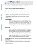 Public Health Consequences of e-Cigarette Use